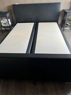 Boxspring, Ophalen, Gebruikt, Zwart, Tweepersoons