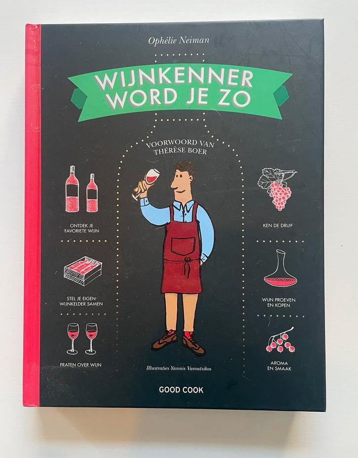 Boek wijnkenner word je zo in nieuwstaat van Ophélie Neiman, Boeken, Hobby en Vrije tijd, Zo goed als nieuw, Overige onderwerpen