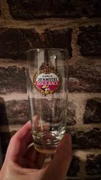 Amstel gold race 1985 bierglas met wielrenner, Verzamelen, Biermerken, Ophalen of Verzenden, Zo goed als nieuw, Glas of Glazen