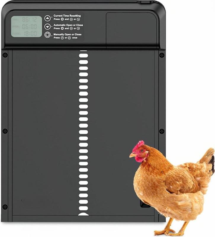 Automatische kippenhokdeur - tijdschakelaar, Dieren en Toebehoren, Pluimvee | Toebehoren, Nieuw, Broedmachine, Ophalen of Verzenden