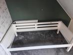 Wit houten kinderbed 100x210 cm incl. lattenbodem, Ophalen, 85 tot 100 cm, Gebruikt, Matras