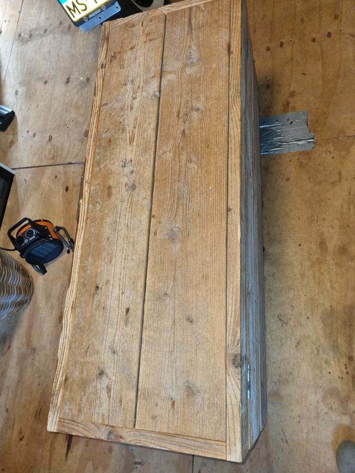 Houten Deken-/Schoenenkist, Huis en Inrichting, Woonaccessoires | Kisten, Gebruikt, Minder dan 50 cm, 100 tot 150 cm, Ophalen of Verzenden