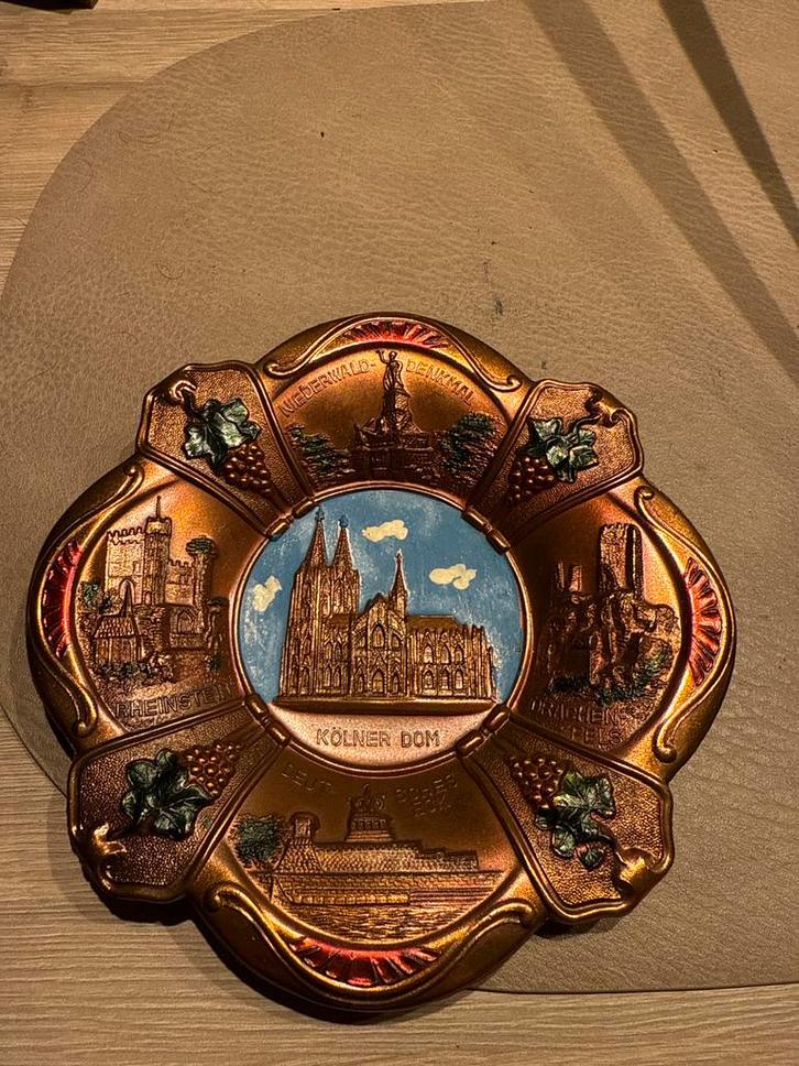 Vintage Keulen Dom Wandbord, Antiek en Kunst, Antiek | Wandborden en Tegels, Ophalen of Verzenden