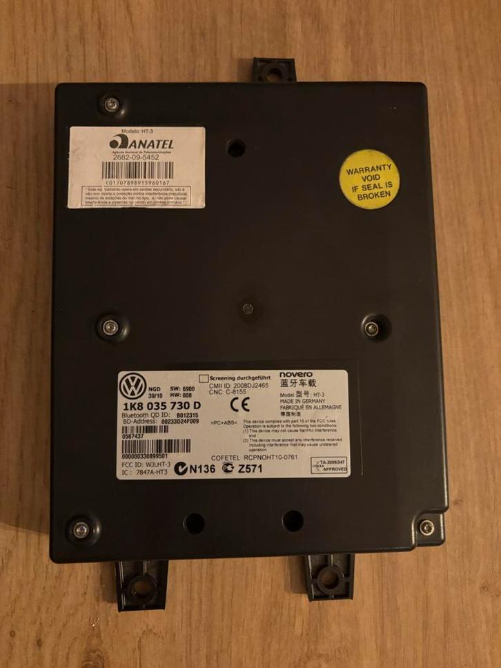 Originele Volkswagen UHV Bluetooth module Polo 6R, Auto-onderdelen, Elektronica en Kabels, Volkswagen, Gebruikt, Ophalen of Verzenden