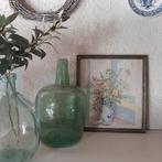 Vintage geborduurd bloemenschilderij, Antiek en Kunst, Curiosa en Brocante, Ophalen