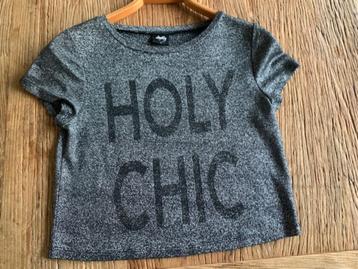 ***Amy & Ivy*** The Sting top glitter zwart / zilver maat S beschikbaar voor biedingen