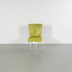 4x Montis Spica Stoel Lime Groen Leder - RVS Frame, Huis en Inrichting, Stoelen, Niet ingevuld, Gebruikt, Overige kleuren, Niet ingevuld
