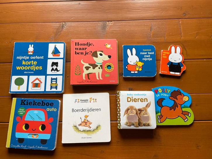 Baby/peuterboeken Nijntje, Gonnie en vriendjes ed, Boeken, Kinderboeken | Baby's en Peuters, Gelezen, 1 tot 2 jaar, Uitklap-, Voel- of Ontdekboek