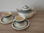 Vintage Theeservies - Grijs/Wit, Antiek en Kunst, Ophalen of Verzenden