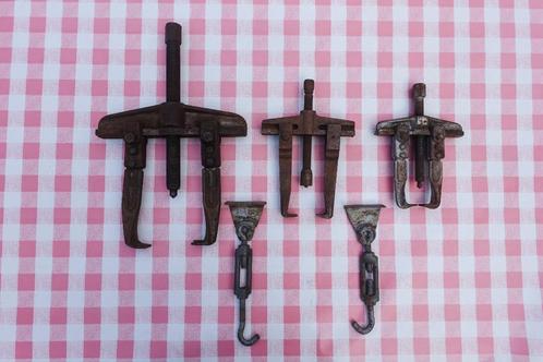 5 grote vintage poelietrekkers oa kukko patent v.a. 50 euro, Auto diversen, Autogereedschap, Gebruikt, Ophalen of Verzenden