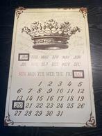 Vintage/brocante magtische kalender, Nieuw, Ophalen of Verzenden