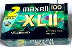 2 pak Maxell XL II 100 cassettes bandjes . Nieuw en gesealed, 2 t/m 25 bandjes, Onbespeeld, Ophalen, Nieuw in verpakking