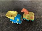 Vtech takelwagen Tim + kiepwagen Koos licht+geluid € 7, Kinderen en Baby's, Speelgoed | Vtech, Ophalen of Verzenden, Gebruikt