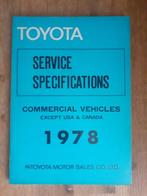 Boek: SERVICE SPECIFICATIONS - TOYOTA - COMMERCIAL VEHICLES, Verzenden