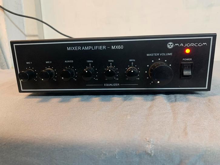 Majorcom MX60 Mixer Versterker (100 volt), Audio, Tv en Foto, Versterkers en Receivers, Gebruikt, Stereo, Minder dan 60 watt, Overige merken