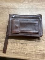 Heren tas /portemonee, Ophalen of Verzenden, Zo goed als nieuw, Bruin, Leer