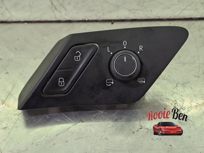 Spiegel Schakelaar van een Volkswagen Golf, Auto-onderdelen, Dashboard en Schakelaars, Volkswagen, Gebruikt, 3 maanden garantie