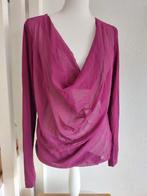Paarse blouse met lange mouwen valt als maat L/XL, Kleding | Dames, Blouses en Tunieken, Ophalen of Verzenden, Zo goed als nieuw