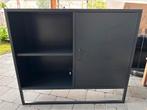 Metalen kast grijs, Huis en Inrichting, Kasten | Roldeurkasten en Archiefkasten, Ophalen, Gebruikt, 100 tot 150 cm, Minder dan 100 cm