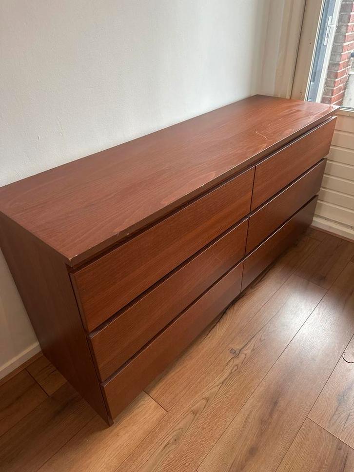 IKEA MALM ladekast met 6 lades - Hengelo, Huis en Inrichting, Kasten | Dressoirs, Gebruikt, 50 tot 100 cm, 25 tot 50 cm, Met lade(s)