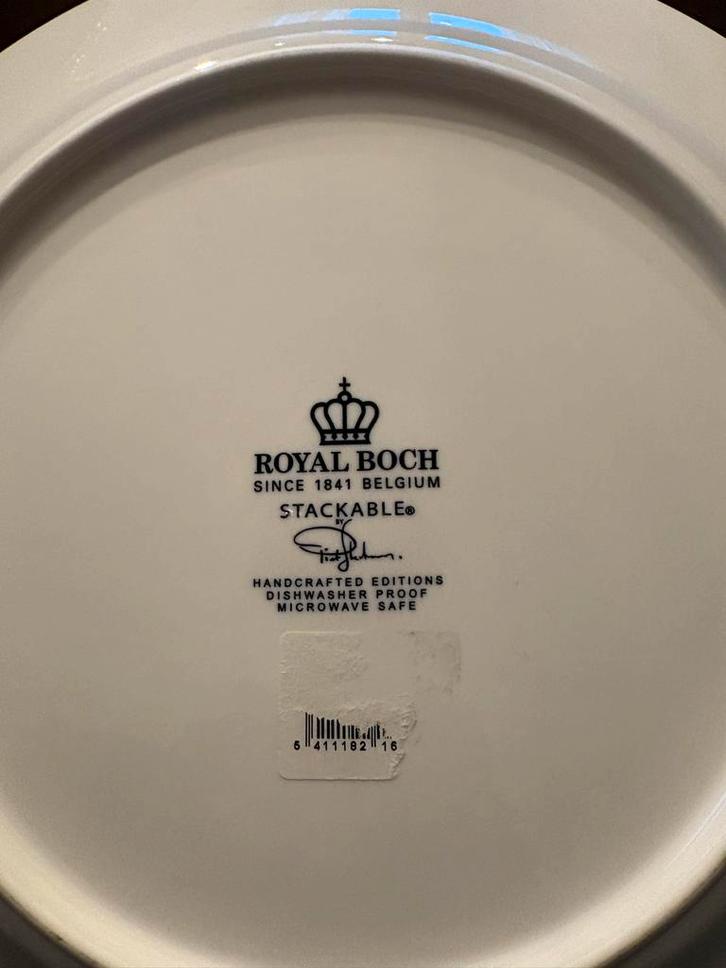 Royal Boch Borden Set - Stapelbaar Design, Huis en Inrichting, Keuken | Servies, Zo goed als nieuw, Bord(en), Overige stijlen