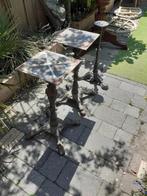 Franse bistro tafel poten., Ophalen, Zo goed als nieuw, Rechthoekig, Metaal of Aluminium