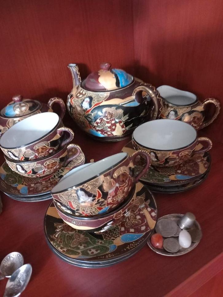 Prachtig Chinees theeservies, Antiek en Kunst, Antiek | Servies compleet, Ophalen