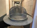Zinken schaal met metalen vliegenkap, Huis en Inrichting, Ophalen, Zo goed als nieuw, Rond, Overige materialen