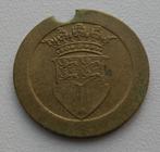 2 Vintage gaspenning Rotterdam – messing jaren ca. 1920-1930, Postzegels en Munten, Ophalen of Verzenden, Overige materialen, Nederland