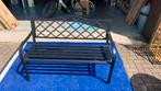 Outsunny tuinbank 2 zits metaal zwart 128 x 58.5 x 89 cm, Ophalen, Nieuw, Outsunny, Nb