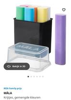 IKEA mala stoepkrijt krijt krijtjes 9 stks kleuren 1 doosje, Diversen, Schoolborden, Ophalen of Verzenden, Zo goed als nieuw