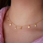 Nieuw!  prachtige zilveren ketting gelaagd met 18 karaats gd, Ophalen of Verzenden, Nieuw, Goud, Zilver