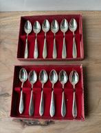 Vintage Mocca Espresso Lepeltjes 9 cm Nieuwpoort 90, Gebruikt, Verzilverd, Ophalen of Verzenden, Bestek