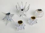 Lot van 5 Vintage modernist spage age design kandelaars, Verzenden, Huis en Inrichting