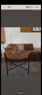 Rotan tafel zo goed als nieuw, Huis en Inrichting, Overige materialen, Rond, Zo goed als nieuw, Ophalen