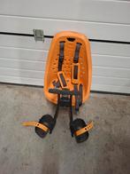 Yepp Fietsstoeltje Voorop - Oranje, Fietsen en Brommers, Fietsaccessoires | Fietsstoeltjes, Ophalen, Yepp, Gebruikt, Voetsteuntjes