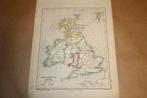 Zeldzame antieke kaart - Groot-Brittannië en Ierland 1860 !!, Boeken, Atlassen en Landkaarten, Ophalen of Verzenden, Gelezen, 1800 tot 2000