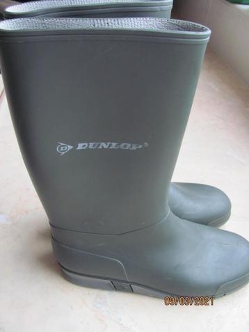 Groene DUNLOP hoge REGENLAARSJES regenlaarzen maat 34 IZGS beschikbaar voor biedingen