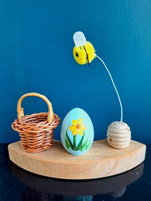 Jaarring steker Paasei narcis, Diversen, Pasen, Nieuw, Ophalen of Verzenden