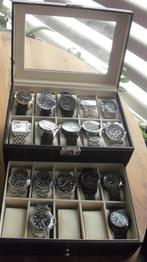 Box met heren-Horloges, Staal, Staal, Zo goed als nieuw, Ophalen