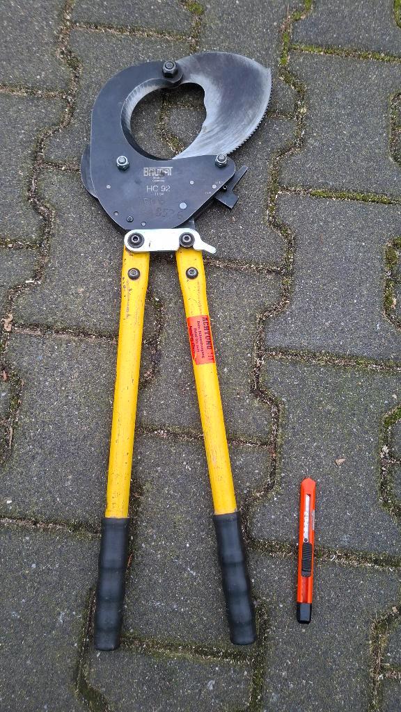 Baudat HC92 ( Klauke Knipex )GROTE ratel kabelschaar, Auto diversen, Autogereedschap, Zo goed als nieuw, Ophalen of Verzenden