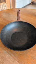 Wokpan Sambonet Rock'N'Rose Black 28 cm, Huis en Inrichting, Ophalen of Verzenden, Zo goed als nieuw, Wok
