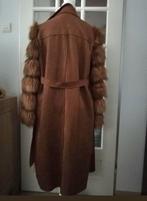 🌹Hele leuke  jas met bont mouwen mt L 54 cm🌹, Ophalen of Verzenden, Nieuw, Maat 42/44 (L), Bruin