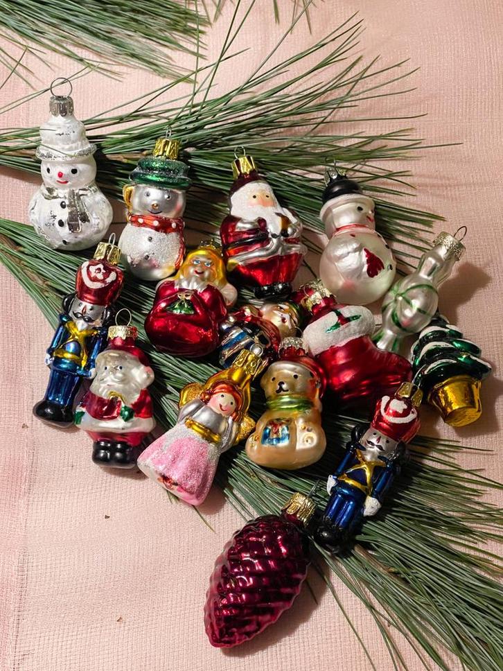 Diverse kleine kerstornamenten, Diversen, Kerst, Ophalen of Verzenden