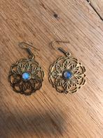 Maansteen oorbellen, Sieraden, Tassen en Uiterlijk, Oorbellen, Overige materialen, Hangers, Blauw, Nieuw