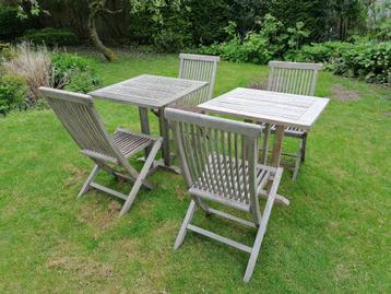 Teak tuintafels en stoelen