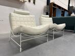 2 Nieuw Volare Fauteuil Leer wit Wapiti Sabaku Design stoel