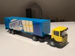 Lion car scaniamet oplegger sportlife.  1:50, Ophalen of Verzenden, Zo goed als nieuw, Bus of Vrachtwagen, Lion Toys