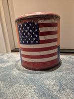 Zit drum retro Amerikaanse vlag route 66 31 cm hoog, Ophalen, Gebruikt