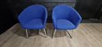 2 st. Artifort Megan stoelen, Blauw, Twee, Metaal, Zo goed als nieuw